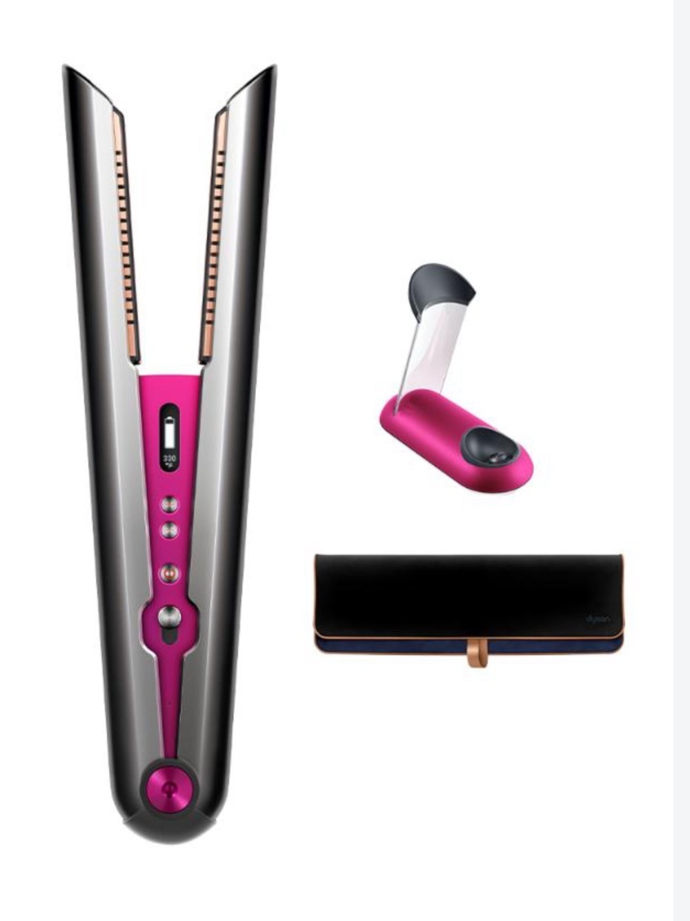 Dyson Corrale™ hair straightener (Black Nickel/Fuchsia)